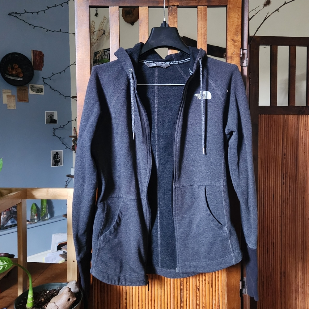 The North Face Running Jacket. It's weirdly light and super comfortable.
